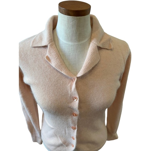 Vintage Pink Women's Cardigan Sweater - Picture 2 of 6